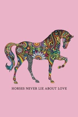 Horses Never Lie about Love: Horses Blank Notebook - Journal Composition Book Blank (Unruled) Paper for Drawing Writing Journaling Notes & Lettering - Small (6 X 9) Matte Softcover