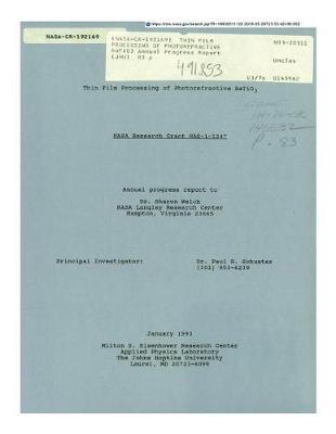 Thin Film Processing of Photorefractive Batio3