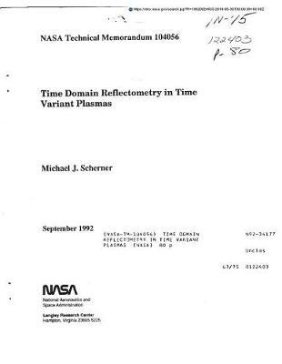 Time Domain Reflectometry in Time Variant Plasmas