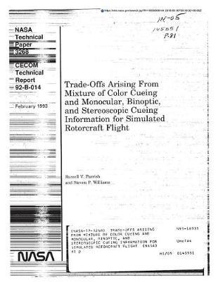 Trade-Offs Arising from Mixture of Color Cueing and Monocular, Binoptic, and Stereoscopic Cueing Information for Simulated Rotorcraft Flight