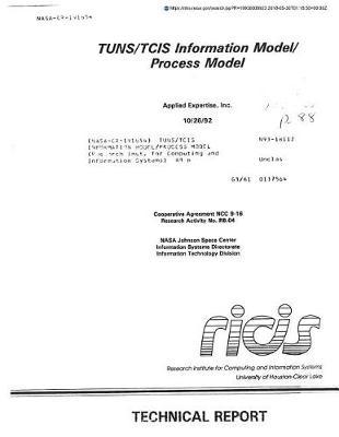 Tuns/Tcis Information Model/Process Model