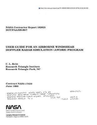 Users Guide for an Airborne Windshear Doppler Radar Simulation (Awdrs) Program