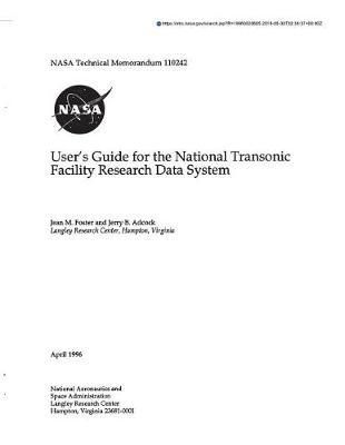 Users Guide for the National Transonic Facility Research Data System
