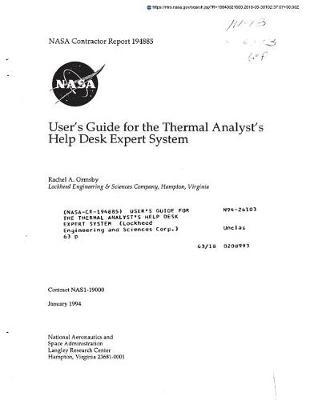 User's Guide for the Thermal Analyst's Help Desk Expert System