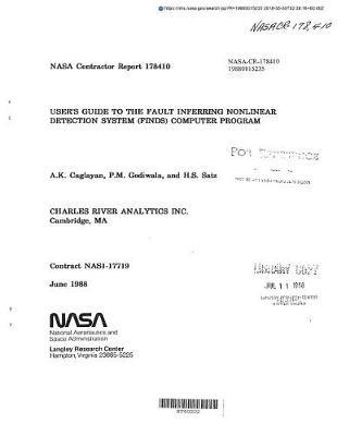 User's Guide to the Fault Inferring Nonlinear Detection System (Finds) Computer Program