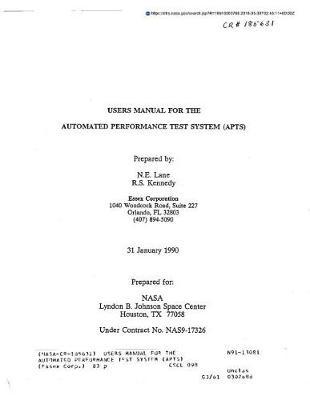 Users Manual for the Automated Performance Test System (Apts)