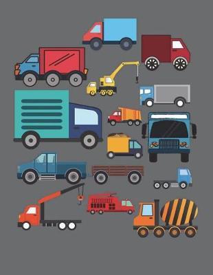 Trucks Notebook - Blank: 200 Pages 8.5 x 11 Drawing Sketchbook Art Coloring Book Pages Paper Kids Boys Elementary