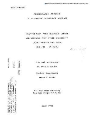 Aerodynamic Analysis of Hypersonic Waverider Aircraft