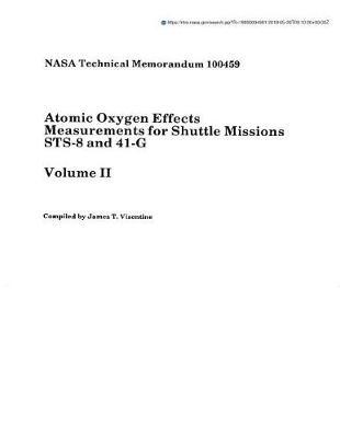 Atomic Oxygen Effects Measurements for Shuttle Missions Sts-8 and 41-G