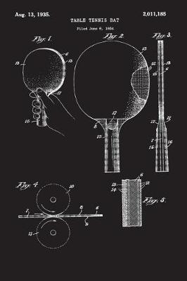 Table Tennis: Ping Pong Journal - Vintage Paddle (Blank Lined Notebook)