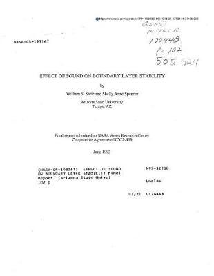 Effect of Sound on Boundary Layer Stability