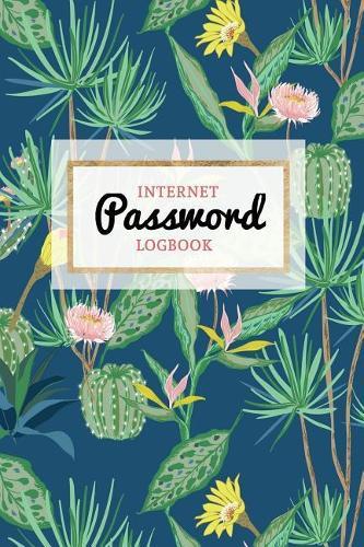 Internet Password Logbook: Keep Your Passwords Organized in Style Password Logbook, Password Keeper, Online Organizer Cactus Design
