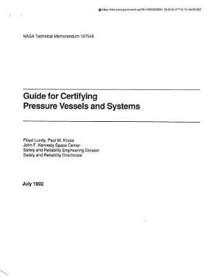 Guide for Certifying Pressure Vessels and Systems