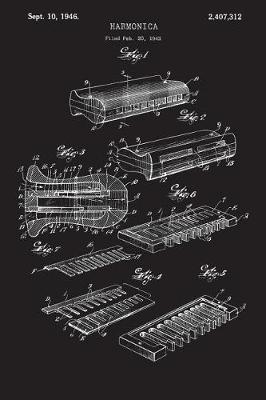 Harmonica: Journal - Musical Instrument Country Jazz Log (Blank Lined Notebook)