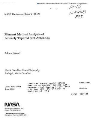 Moment Method Analysis of Linearly Tapered Slot Antennas