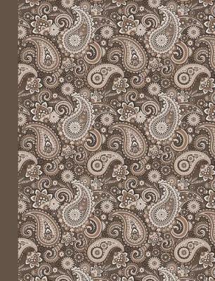 Composition Notebook: Paisley Brown Taupe - College Ruled:: Glossy Softcover Book - Home Office, High School Students, Diary Writing Journal Paper:: 7.44  x 9.69  - 100 sheets / 200 lined pages