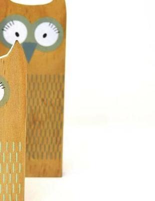 Owls Notebook large Size 8.5 x 11 Ruled 150 Pages