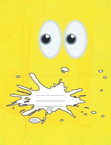 Googly Eyes Composition Notebook: 5x5 graph paper 7.44x9.69 66 sheet 132 page book for the young at heart or boys and girls who enjoy emoticons and the color yellow