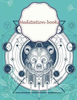 Meditation books: Blue Bear Cover, Mindfulness Daily Planner, Meditation Journals To Write In, Daily Mindfulness Planner For Manage Anxiety, Worry And Stress 120 pages 8.5 x 11
