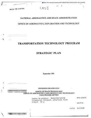 Transportation Technology Program: Strategic Plan