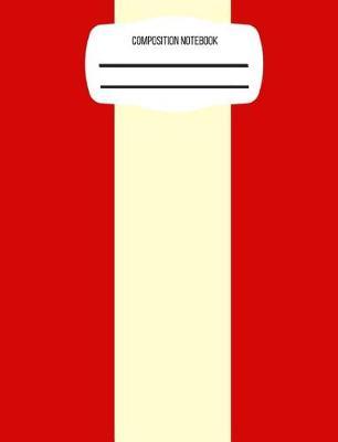 Composition Notebook: Crimson & Cream Delta Sigma Theta Alpha Kappa Alpha Back To School writing journal, wide ruled for elementary