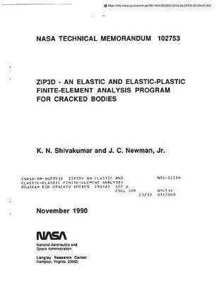 Zip3d: An Elastic and Elastic-Plastic Finite-Element Analysis Program for Cracked Bodies