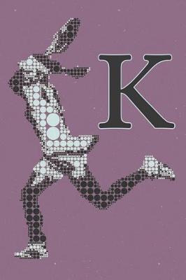 K Monogram Initial Tennis Journal: Personalized Tennis Gift, 6x9 Lined Blank Notebook, 150 Pages, Journal to Write in for Journaling, Notes, or Inspirational Quotes, Paperback Composition Book