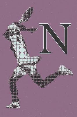 N Monogram Initial Tennis Journal: Personalized Tennis Gift, 6x9 Lined Blank Notebook, 150 Pages, Journal to Write in for Journaling, Notes, or Inspirational Quotes, Paperback Composition Book