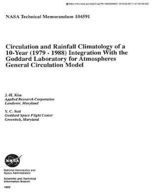 Circulation and Rainfall Climatology of a 10-Year (1979 - 1988) Integration with the Goddard Laboratory for Atmospheres General Circulation Model