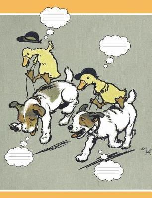 Ducks Riding Dogs Composition Book