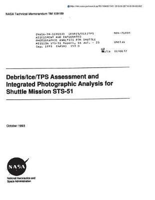 Debris/Ice/Tps Assessment and Integrated Photographic Analysis for Shuttle Mission Sts-51