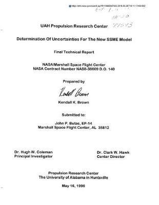 Determination of Uncertainties for the New Ssme Model