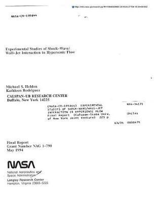 Experimental Studies of Shock-Wave/Wall-Jet Interaction in Hypersonic Flow