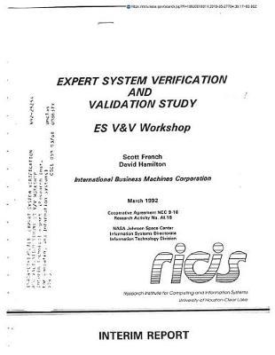 Expert System Verification and Validation Study: Es V/V Workshop