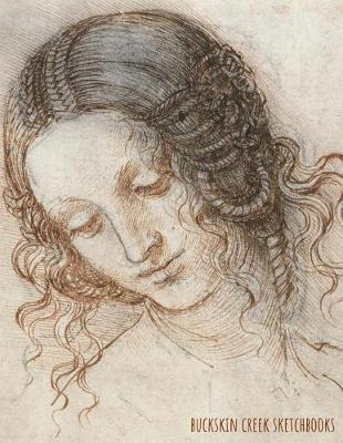 Leonardo da Vinci - Sketch for the Head of Leda: 8.5 x 11 Inches - 200 Blank Pages with Borders