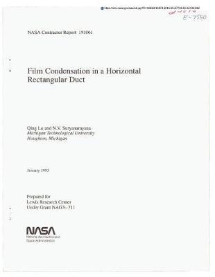 Film Condensation in a Horizontal Rectangular Duct