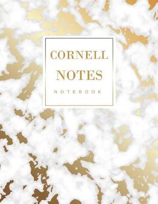 Cornell Notes Notebook: Marble Design Lecture Notebook Student Note Taking for Writing School Supplies