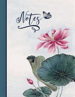 Notes: Composition Notebook Journal (Large) - Ruled Lined Writing Journaling Book - Lotus Flower