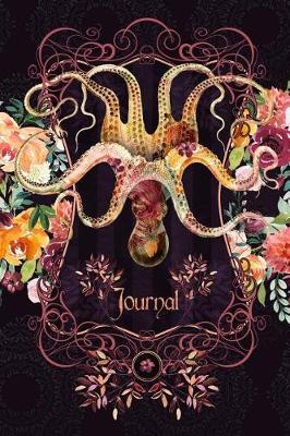 Journal: Gothic Floral Octopus Lined Paper Blank Pages (Notebook, Diary)