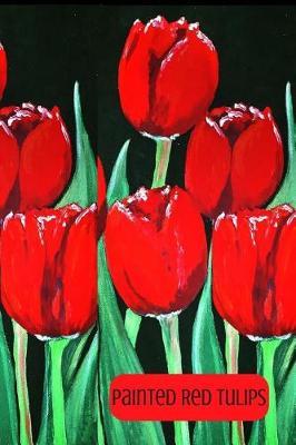 Painted Red Tulips: Blank Line Journal