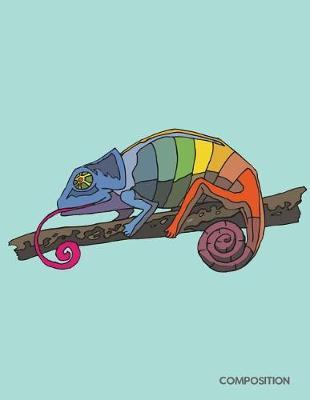 Composition: Chameleon Notebook Journal Wide Ruled School Office Home Student Teacher 100 Pages (School Composition Notebooks)