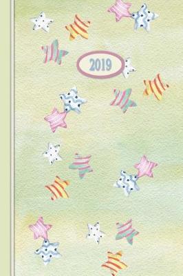 2019 Planner - Candy Stars: 6 X 9 Daily Weekly Monthly Annual Organizer Scheduler with Contacts & Passwords & Birthdays