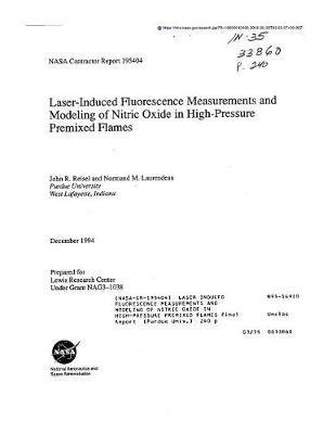 Laser Induced Fluorescence Measurements and Modeling of Nitric Oxide in High-Pressure Premixed Flames