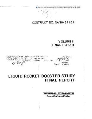 Liquid Rocket Booster Study. Volume 2, Book 1