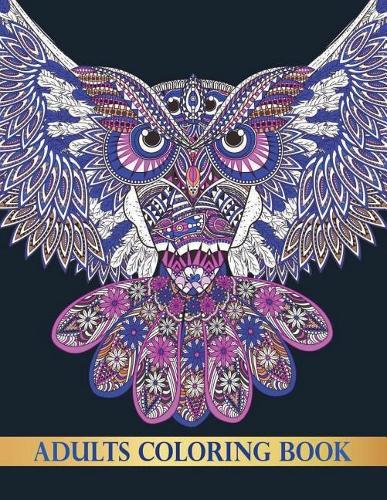 Adults Coloring Book: Detailed Coloring Books for Adults Animals Birds Owls Wolf Uniconrs Coloring For For Teenagers, Tweens, Older Kids, Zendoodle 8.5  x 11
