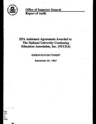 EPA Assistance Agreement Awarded to the National University Continuing Education Association