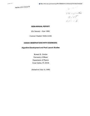 Ocean Observations with Eos/Modis: Algorithm Development and Post Launch Studies