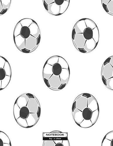 Notebook: Football on white cover and Dot Graph Line Sketch pages, Extra large (8.5 x 11) inches, 110 pages, White paper, Sketch, Draw and Paint