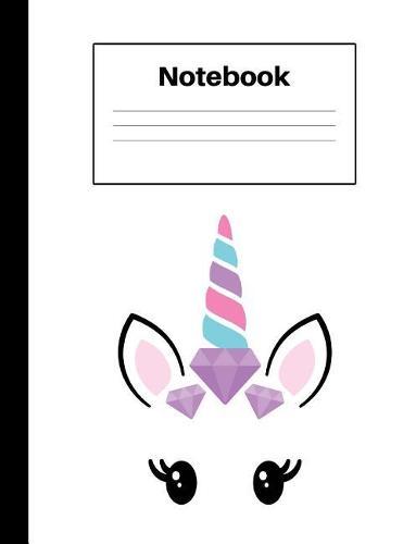 Notebook: Unicorn Purple Diamond, Dot Grid, Notebook Home Office School Student Teacher Homeschool, 7.4 x 9.7 in, 200 pages for kids, school, home, students, teachers