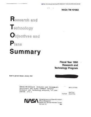 Research and Technology Objectives and Plans Summary (Rtops)